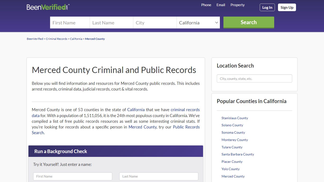 Merced County Arrest Records in CA - Court & Criminal ...