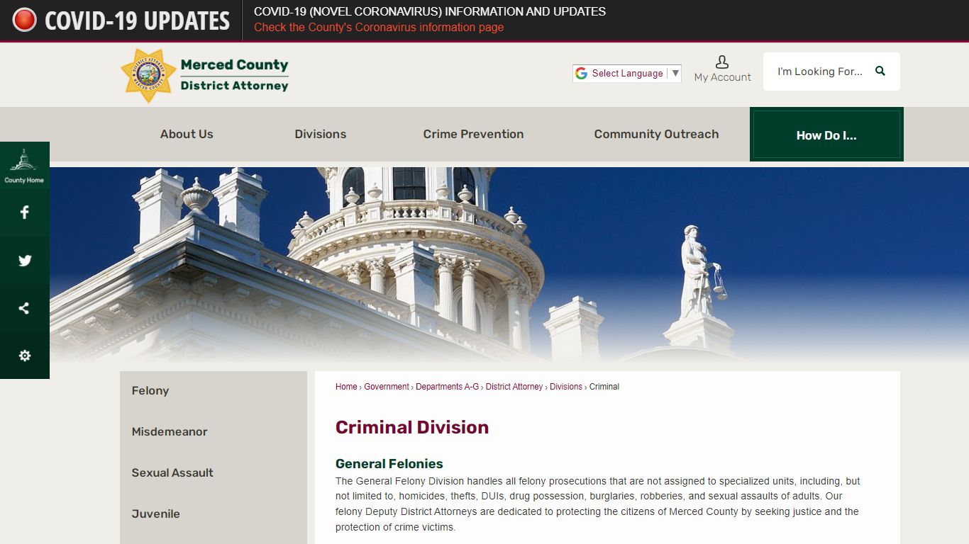 Criminal Division | Merced County, CA - Official Website